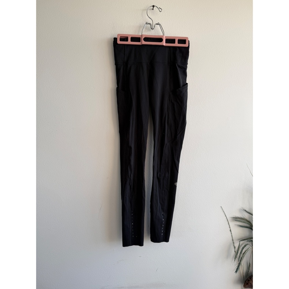 Lululemon Speed Up Tight 25 Black High Rise Running Leggings Womens Size‎ 4
